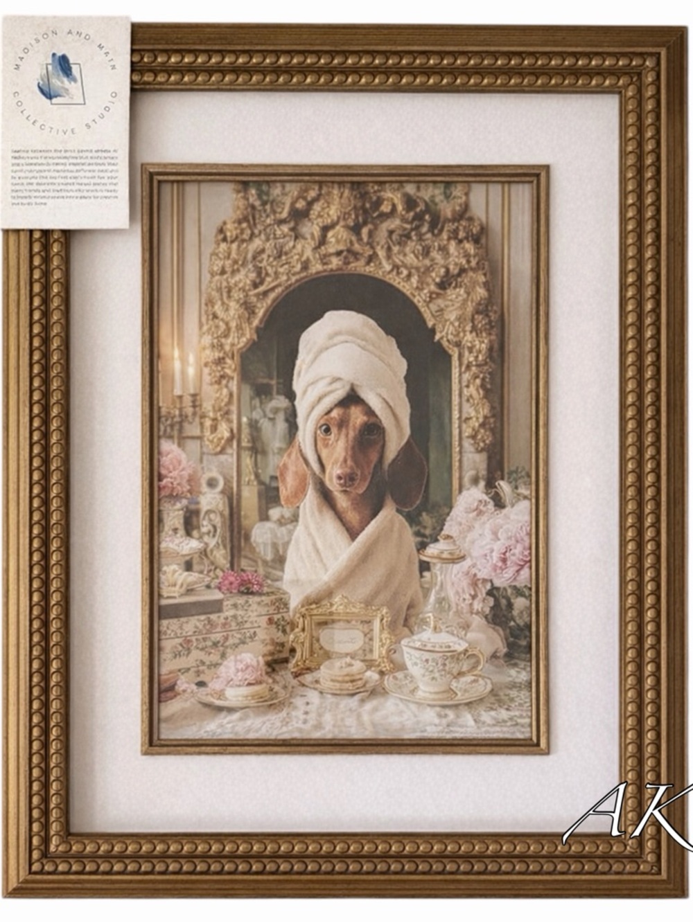 Dachshund Powder Room Bathroom Bedroom Spa Wall Art 🐾 Doxie Wiener